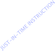 Just-in-time instruction
