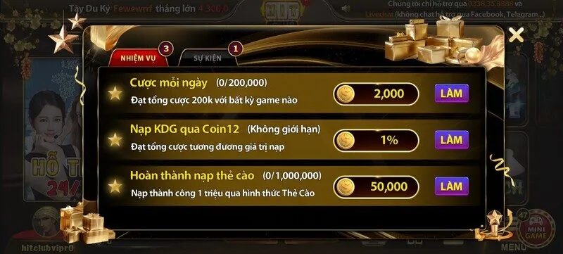 Code tân thủ Hitclub